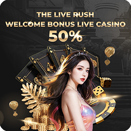 The Live Rush  50% Welcome Bonus Live Casino