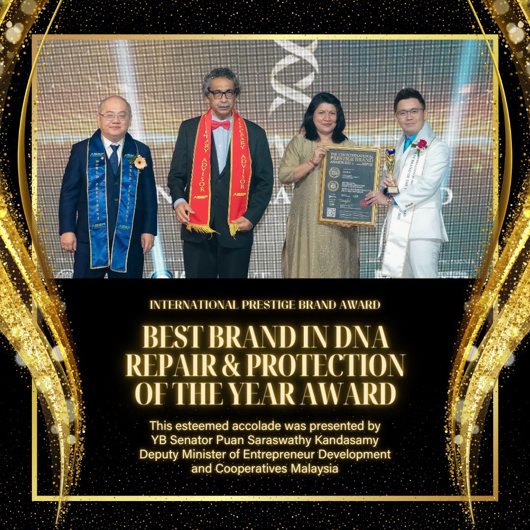 [BUSINESS] DNAHUB AWARDED INTERNATIONAL PRESTIGE BRAND AWARD: BEST BRAND IN DNA REPAIR & PROTECTION OF THE YEAR AWARD